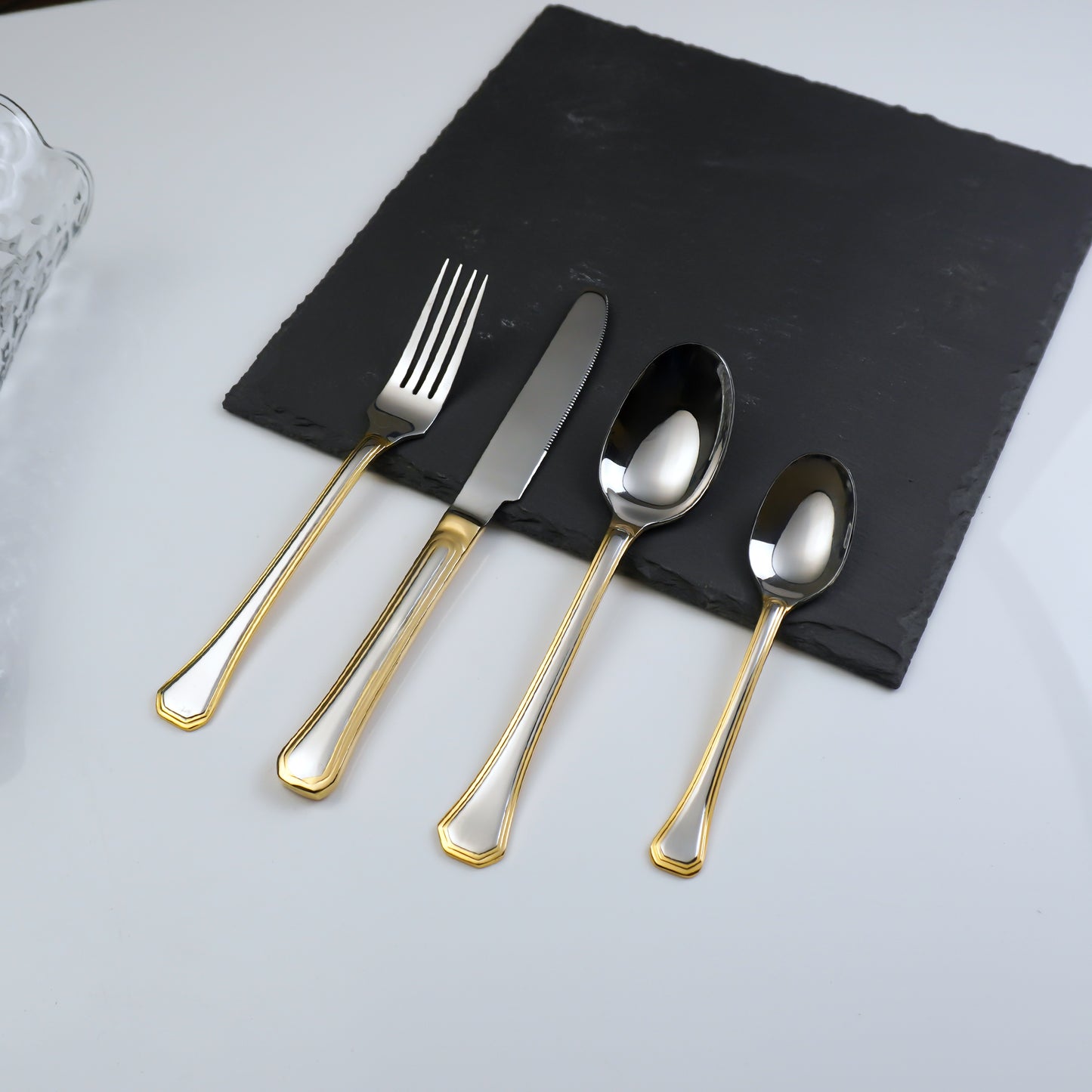 Diamond Gold Cutlery Set