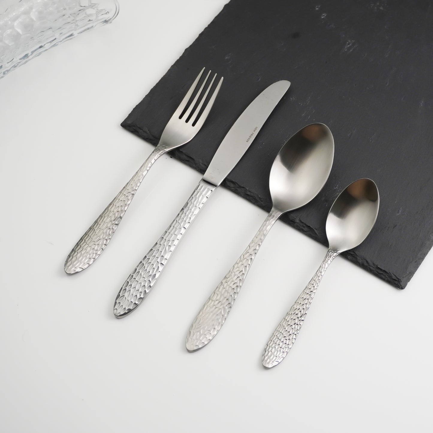 Hammered Matte Cutlery Set