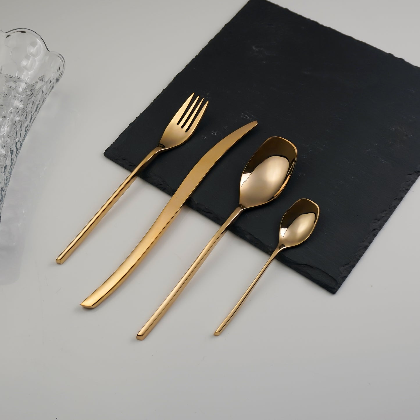Polka Gold Cutlery Set