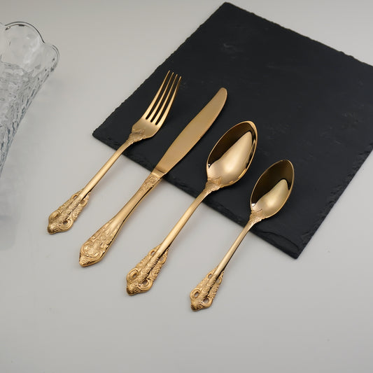 Vittoria Gold Cutlery Set