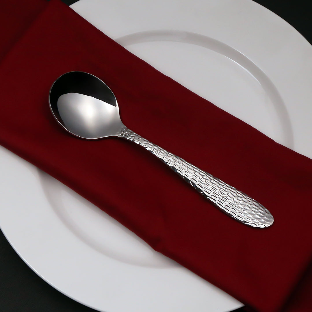 Hammered Soup Spoon