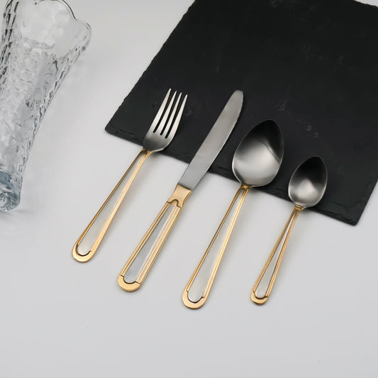 Astra Matt Gold Cutlery Set