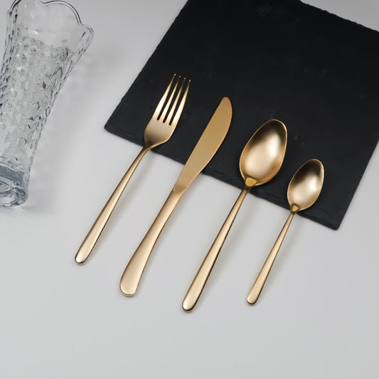 Armonia Matt Gold Cutlery Set